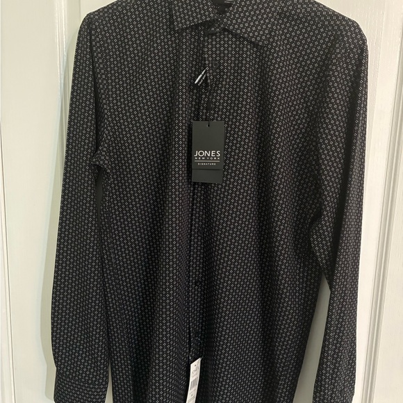Jones New York Black Patterned Shirt - Picture 1 of 7